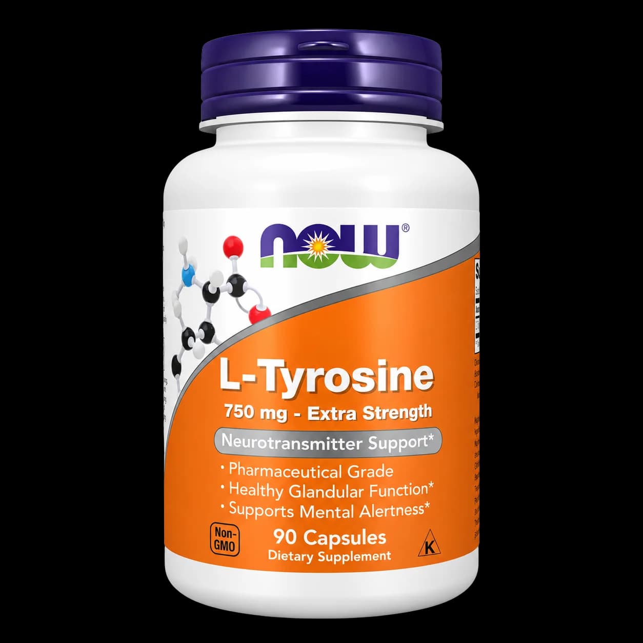 NOW Foods L-Tyrosine 750 mg Veg Capsules